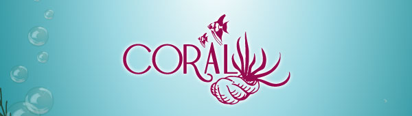 Coral - This is a beautifully vivid and sleekly textured collection